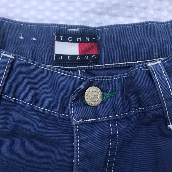 TOMMY HILFIGER Blue Vintage Shorts - Picture 2 of 7